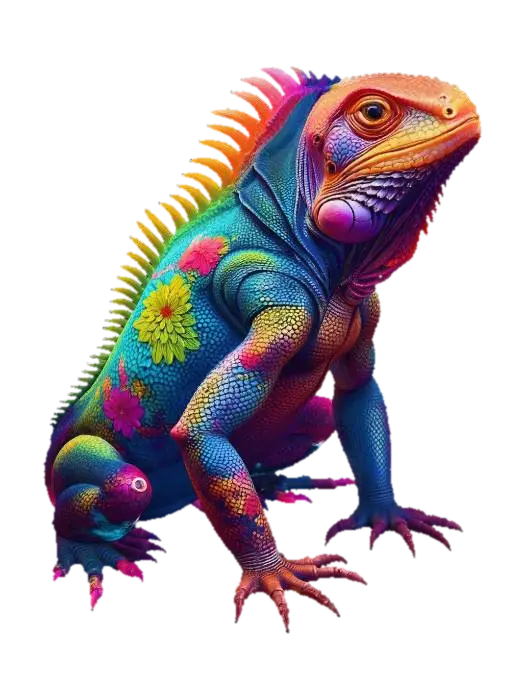 iguana - Exotic 3D model, vytvořený pomocí AI