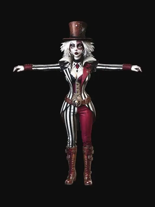 3D model for circus girl