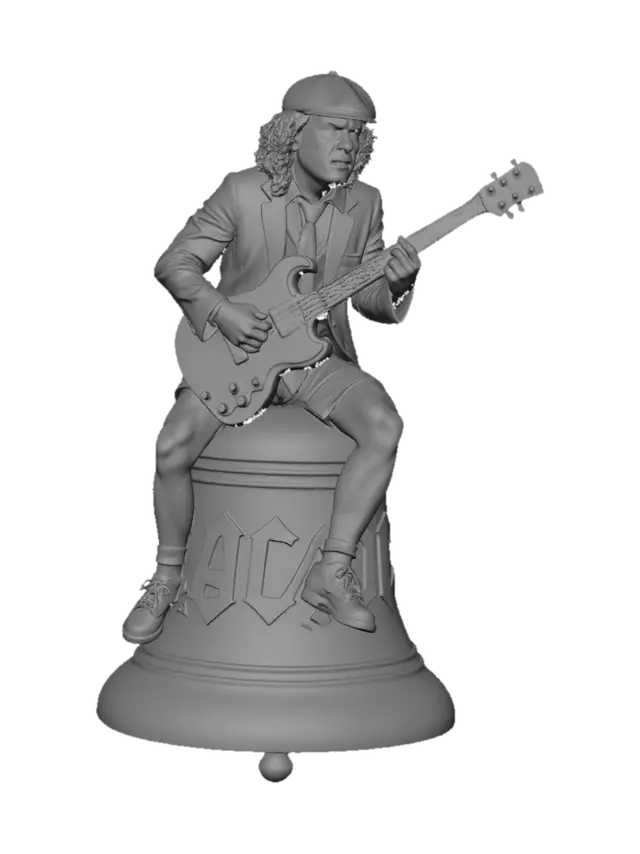 3D model for Guitarist on the AC/DC Bell