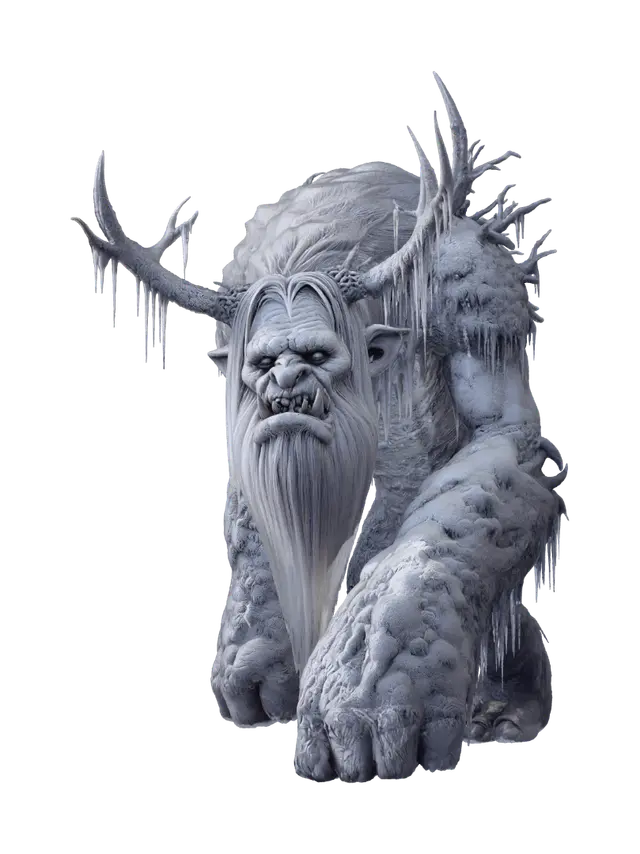 Icebound Behemoth - Colossal 3D model, vytvořený pomocí AI