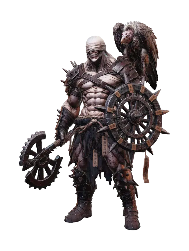 darkviking - Daemon 3D model, vytvořený pomocí AI