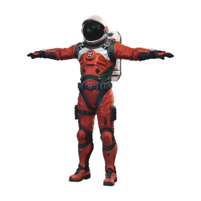 Crimson Voyager - Universe 3D model, vytvořený pomocí AI