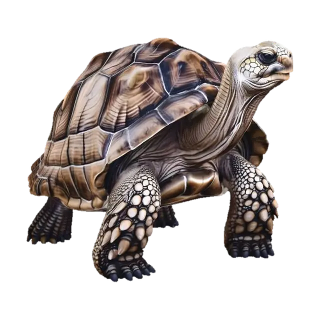 3D model for Sunlit Giant Tortoise on the Sand