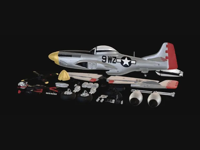 3D model for P-51 Mustang Model Kit Disassembled