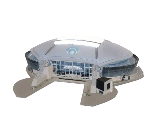AT&T Stadium Facade - Texas 3D model, vytvořený pomocí AI