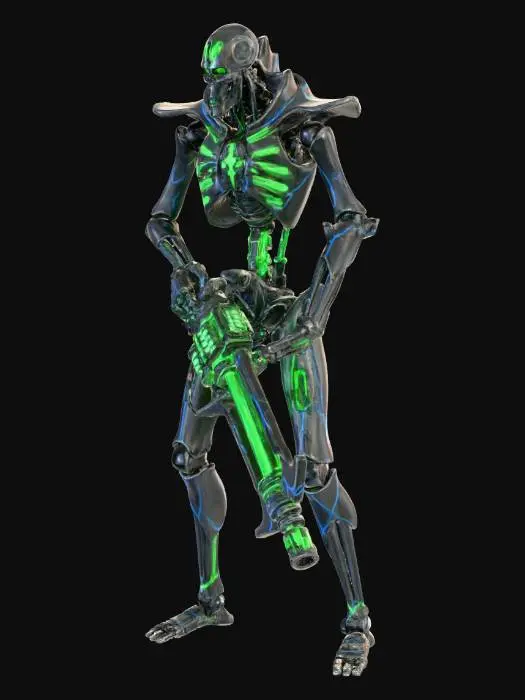 3D model for Necron Warrior