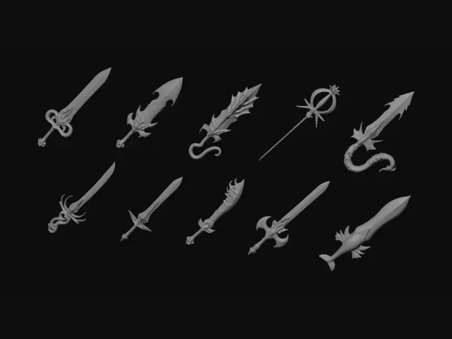 3D model for Arcane Arsenal: 10 Distinct Sword Models