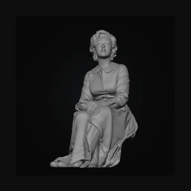 3D model for Vintage Courtyard Portrait