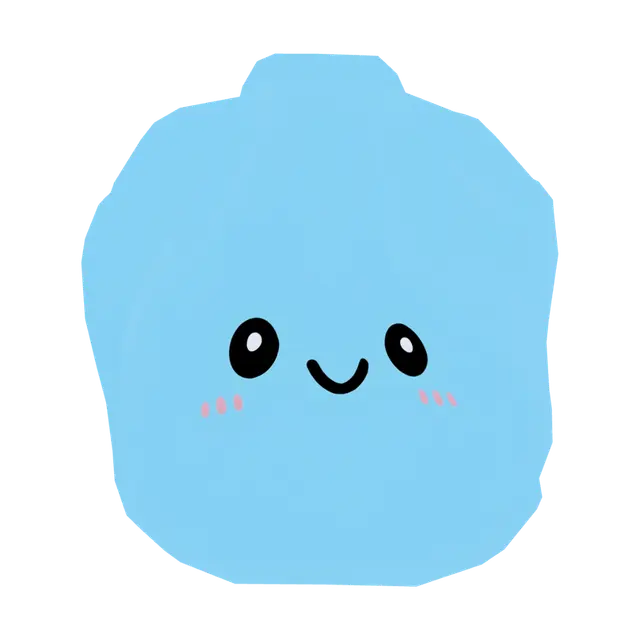 3D model for Blue Dumpling Smile