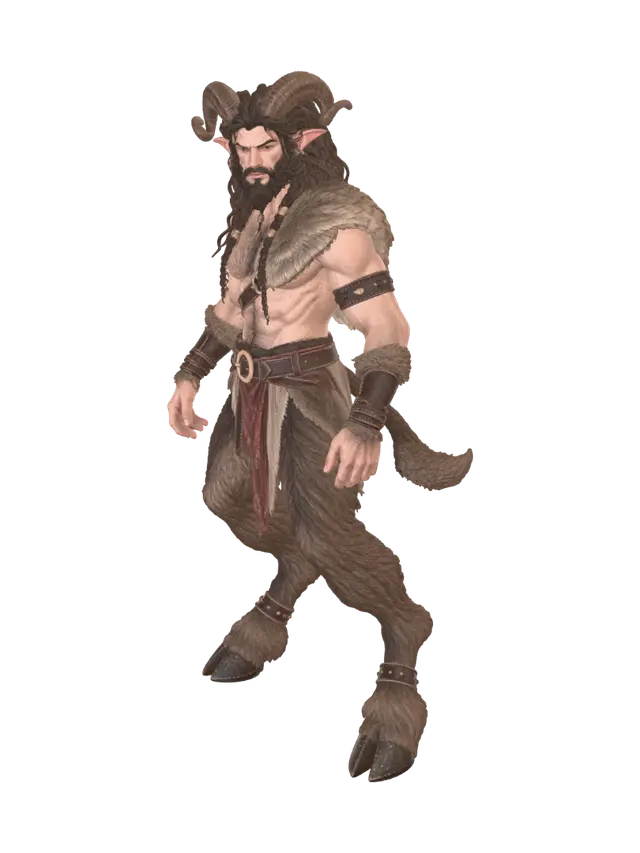 Horned Wildwarden - Clawed 3D model, vytvořený pomocí AI