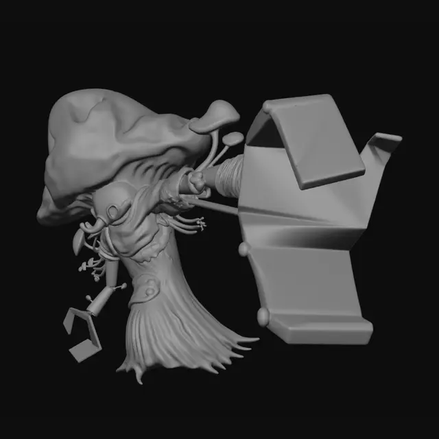 3D model for Mushroom Automaton