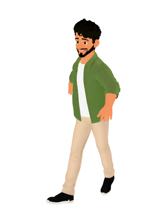 3D model for Friendly T-Pose Avatar