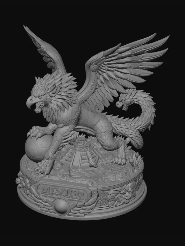 3D model for Mexican Rainbow Eagle
