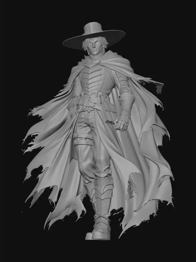 3D model for Crimson Gunslinger