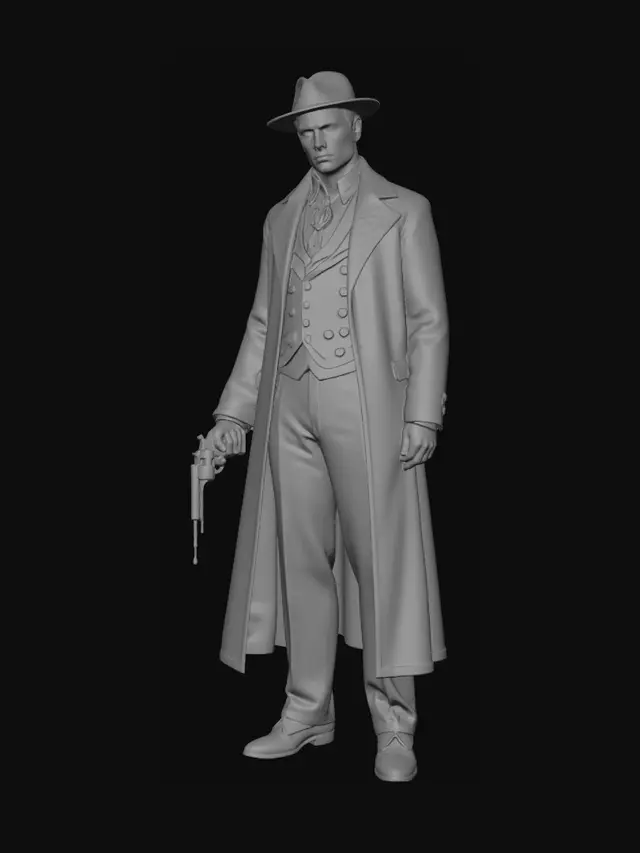 3D model for Noir Gambler