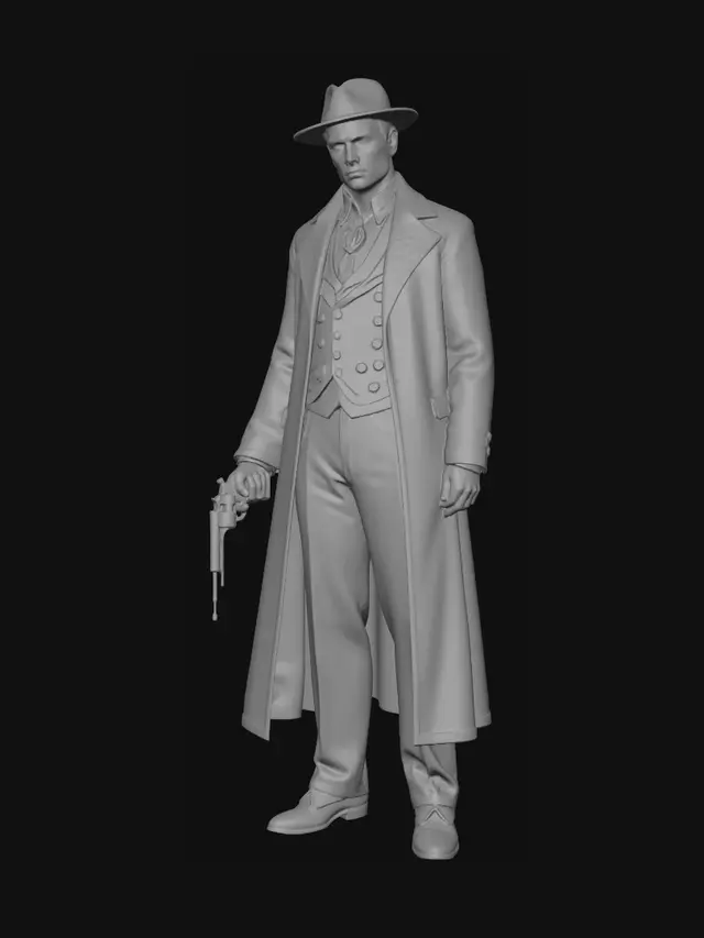 3D model for Noir Gambler