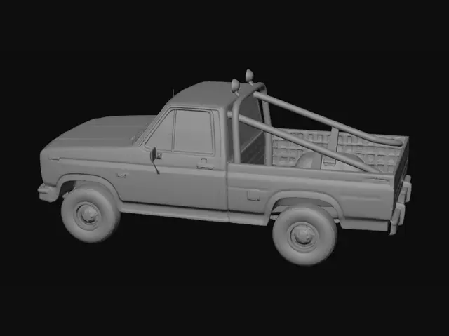 3D model for Rainbow Ford Pickup 1982