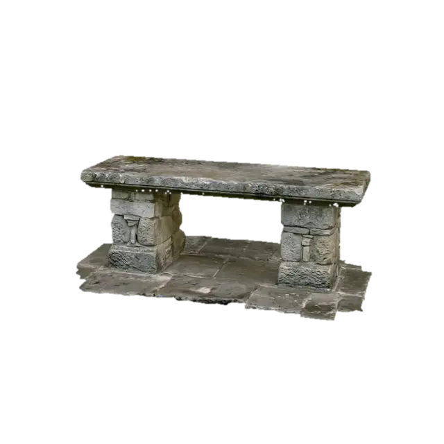 Stone bench - Stonebench 3D model, vytvořený pomocí AI
