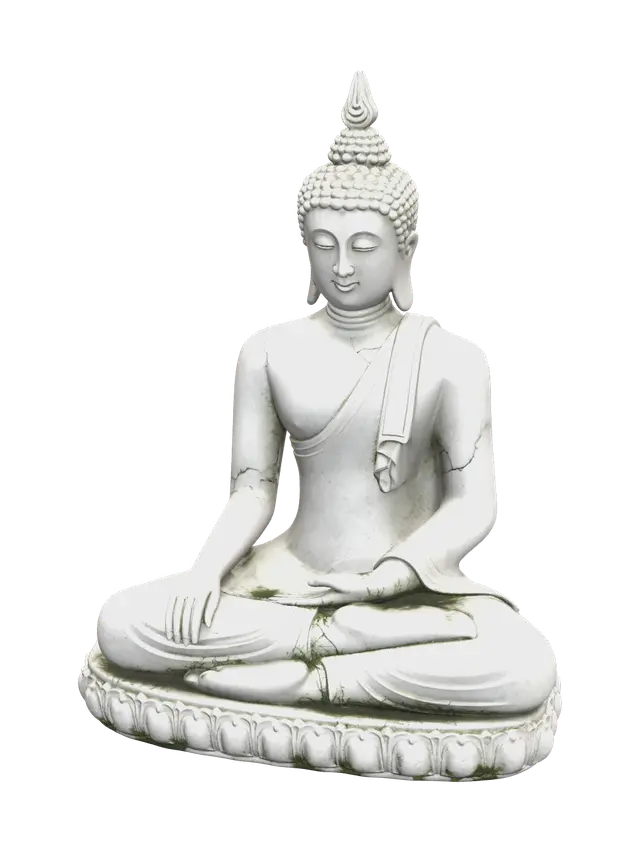 Stylized Thaibuddha - Contemplative 3D model, vytvořený pomocí AI