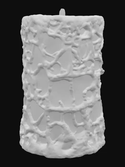 3D model for A candle covered in runes