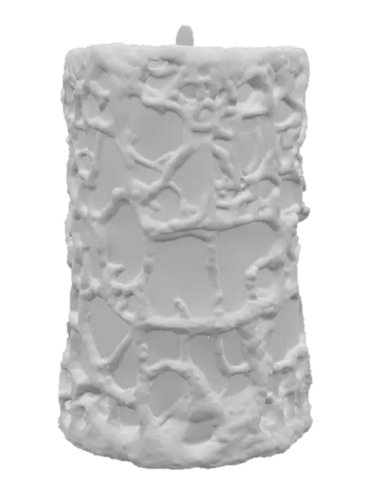 3D model for A candle covered in runes