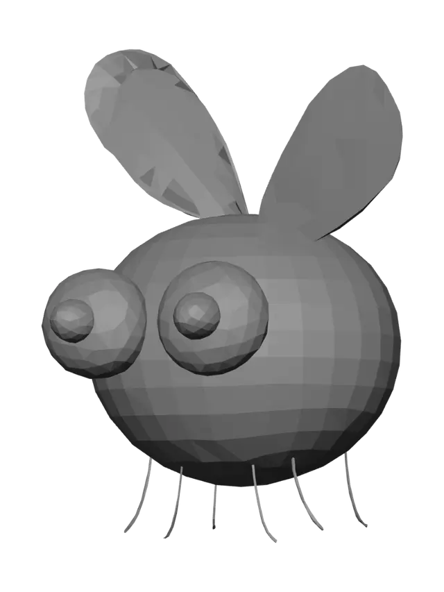 3D model for Big-Eyed Bug