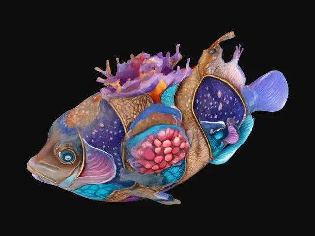 3D model for Vibrant Coral Fish