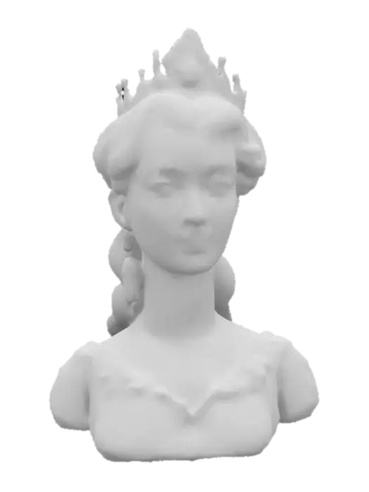 3D model for Kaiserin Sissi head portrait, ultra realiste
