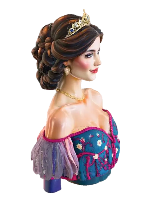 Regal Elegance - Sophisticated 3D model, vytvořený pomocí AI