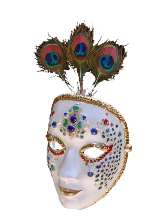 Gilded Peacock Masquerade 3D model, vytvořený pomocí AI