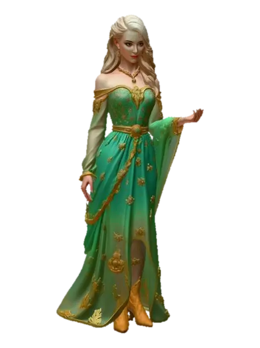 Prinzessin - Storybook 3D model, vytvořený pomocí AI