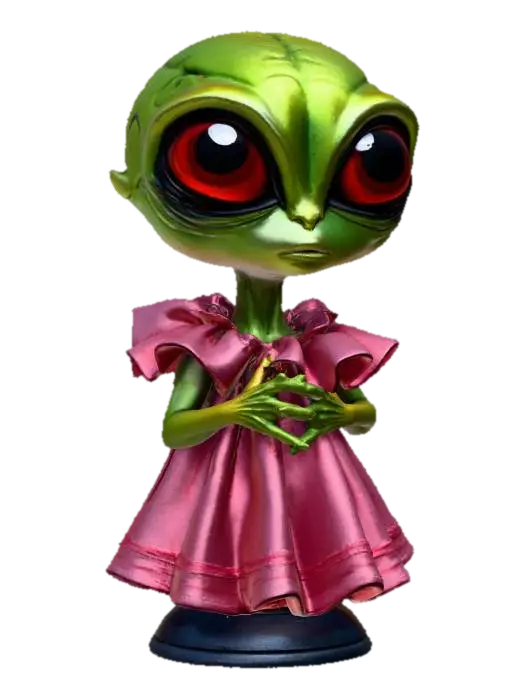 Intergalactic Charm 3D model, vytvořený pomocí AI