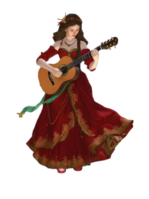 Scarlet Serenade - Band 3D model, vytvořený pomocí AI