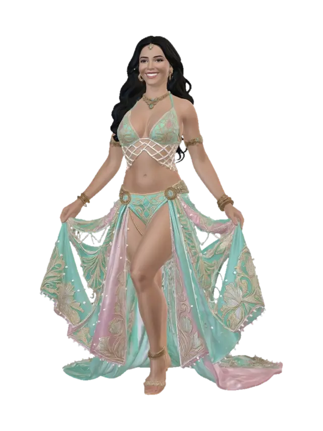 Emerald Mirage - Shader 3D model, vytvořený pomocí AI