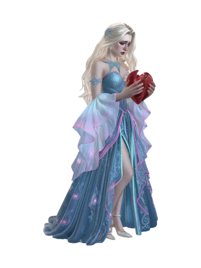 3D model for Broken Heart in a Blue Gown