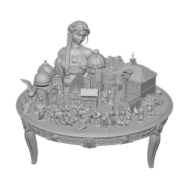 3D model for Queen of the Miniature City