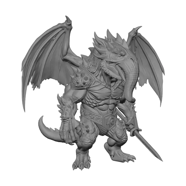3D model for Goldwing Dragon Knight
