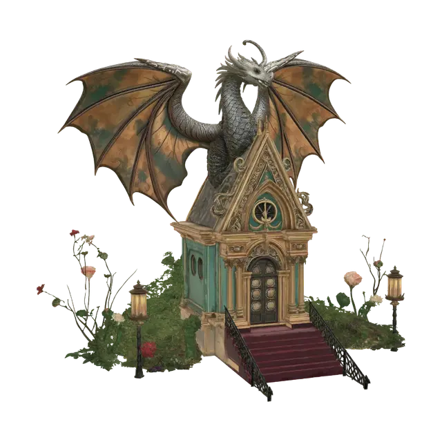 3D model for Dragon Over the Golden Shrine