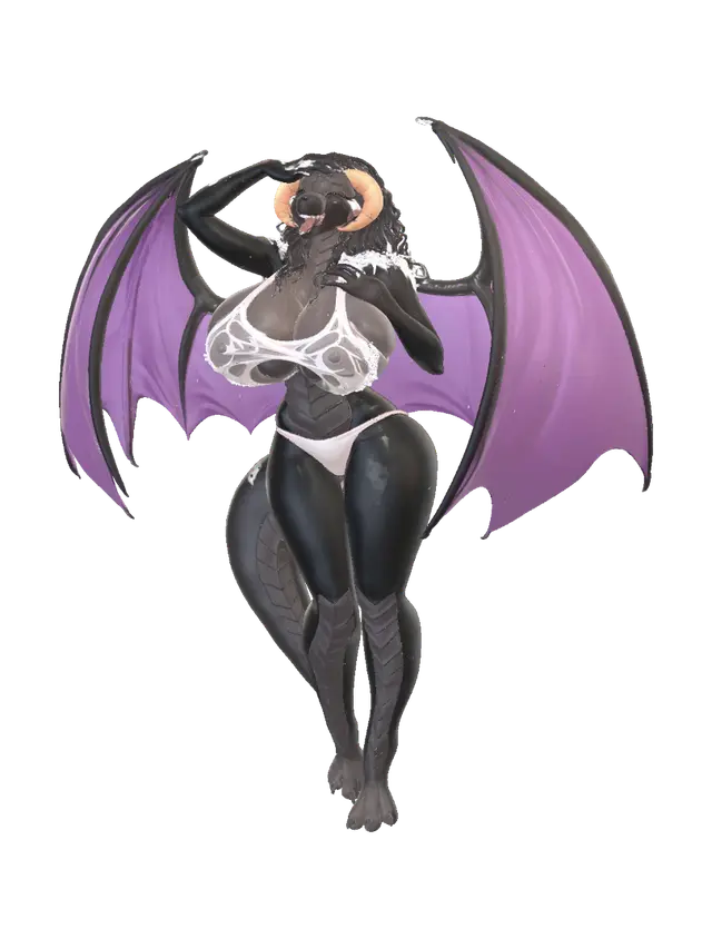 Happy dragon showertime - Splash 3D model, vytvořený pomocí AI