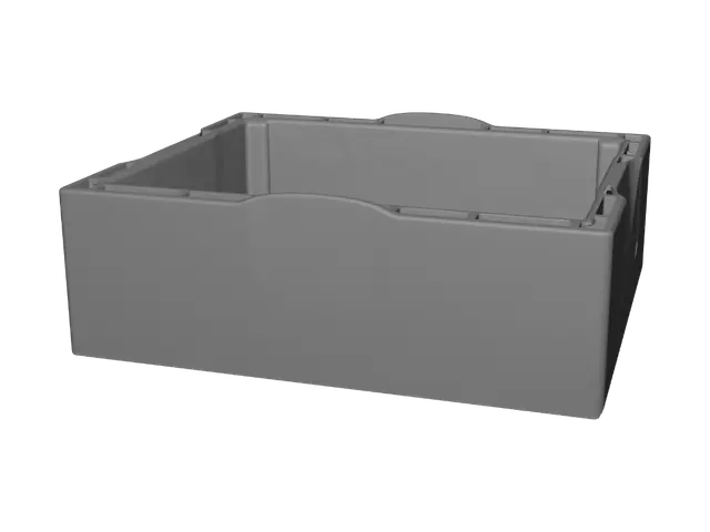 3D model for Yellow Plastic Crate