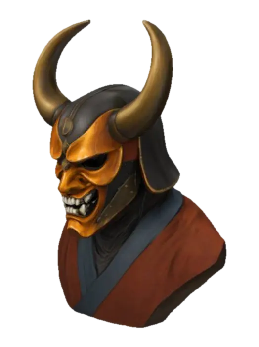 3D model for Samurai Oni Mask