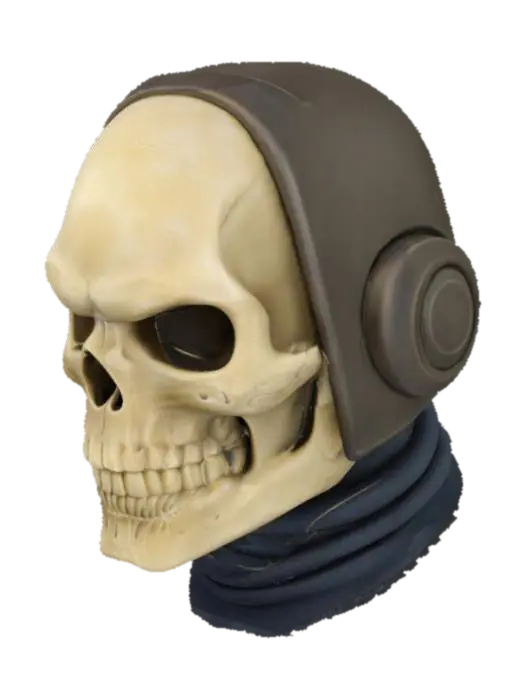 Skull Pilot - Aviation 3D model, vytvořený pomocí AI