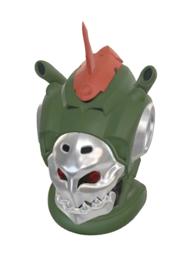 3D model for Mecha Skull Helmet