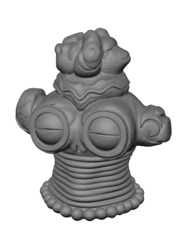 3D model for Terracotta Goggle Idol