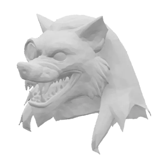 3D model for Cyber Wolfman