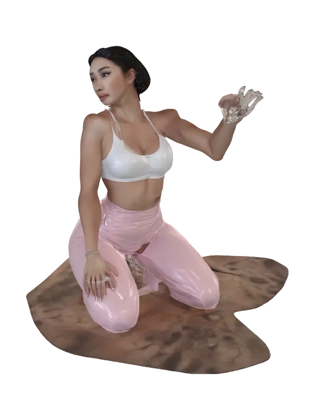 3D model for Sunlit Barre Pose