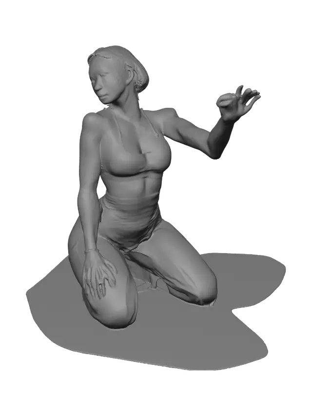 3D model for Sunlit Barre Pose