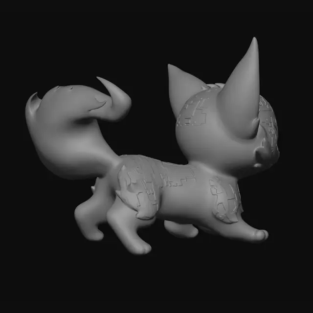 3D model for Neon Circuit Kitten