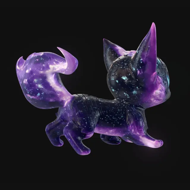 3D model for Neon Circuit Kitten