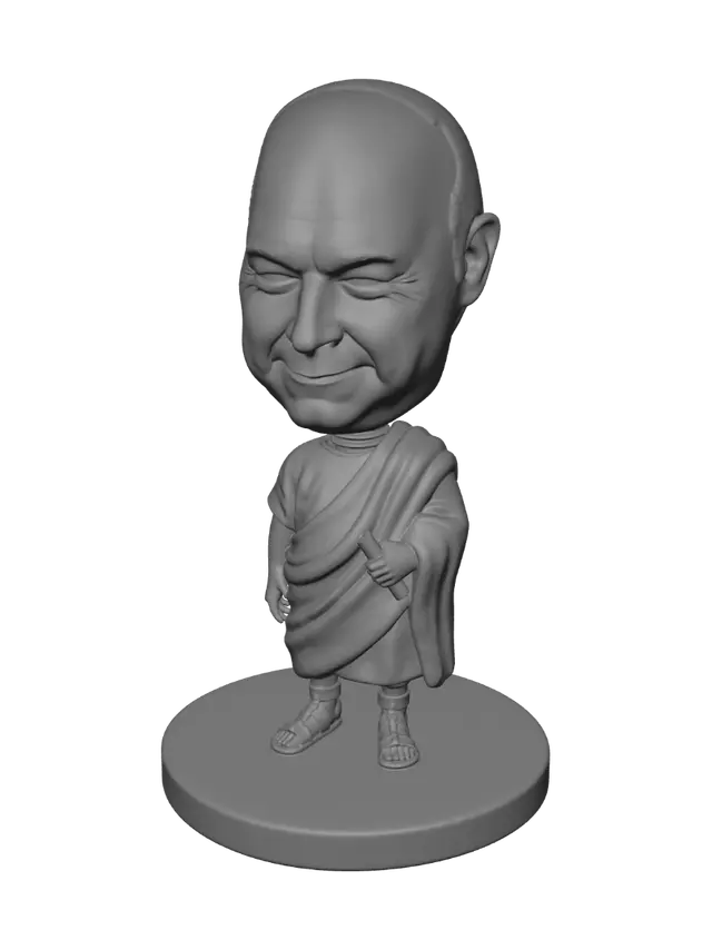 3D model for Tiny Cleric with Scroll